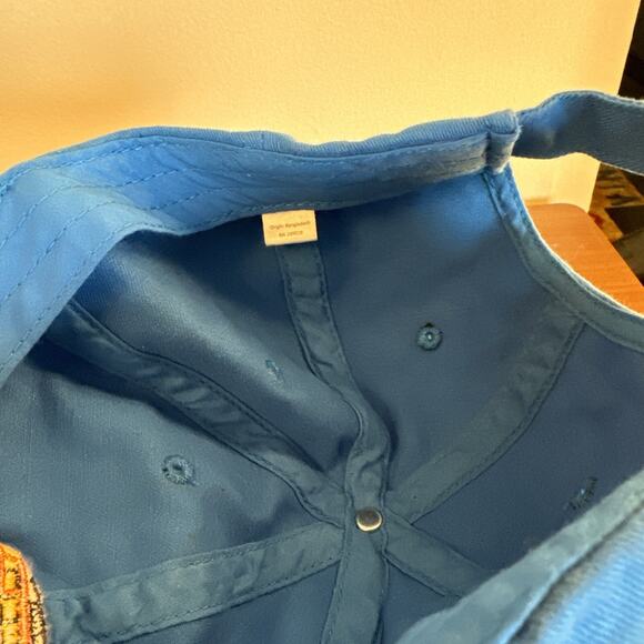 Men’s Dad Blue Cotton Hat Camping Cap Adjustable Embroidered Van Surfing - Picture 8 of 8